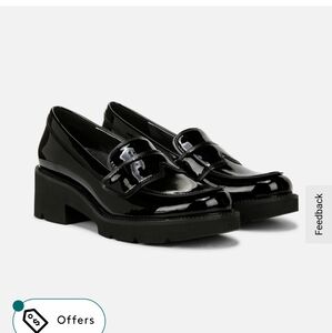 NWT NIB Naturalizer 12W black Darry Luxe Lug Loafer